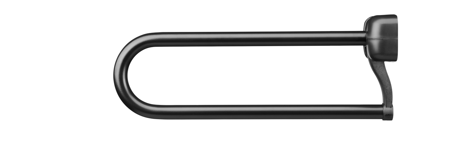 SecuCare Toilet bar foldable Premium black