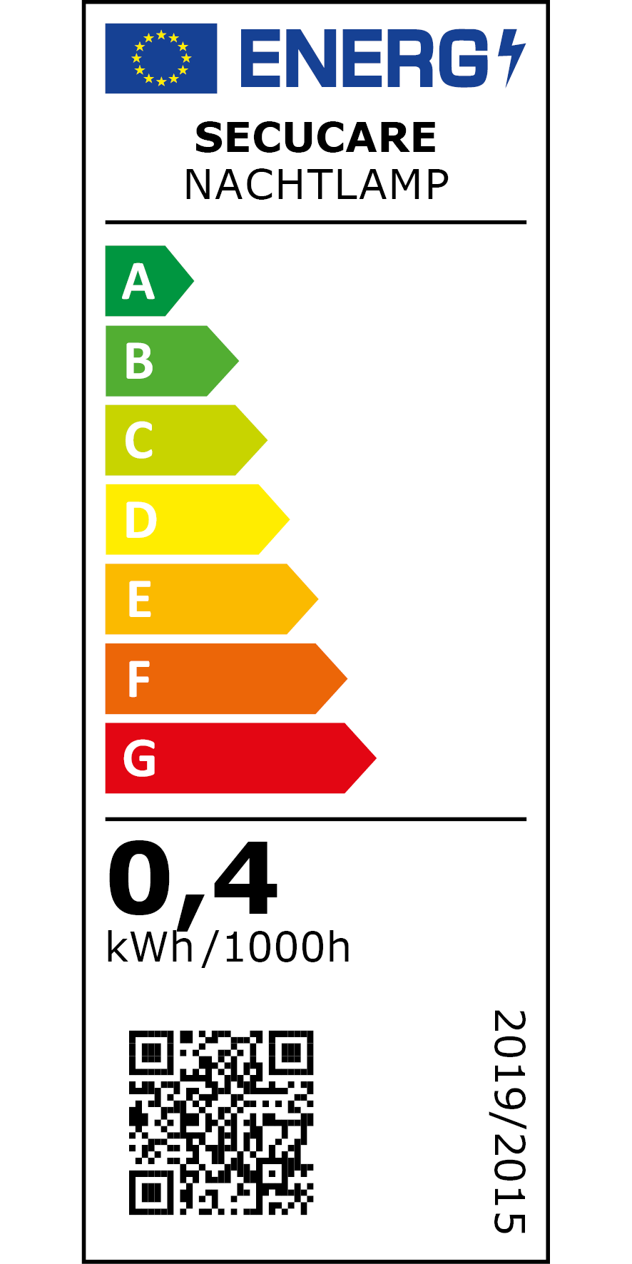 SecuCare LED night light with sensor