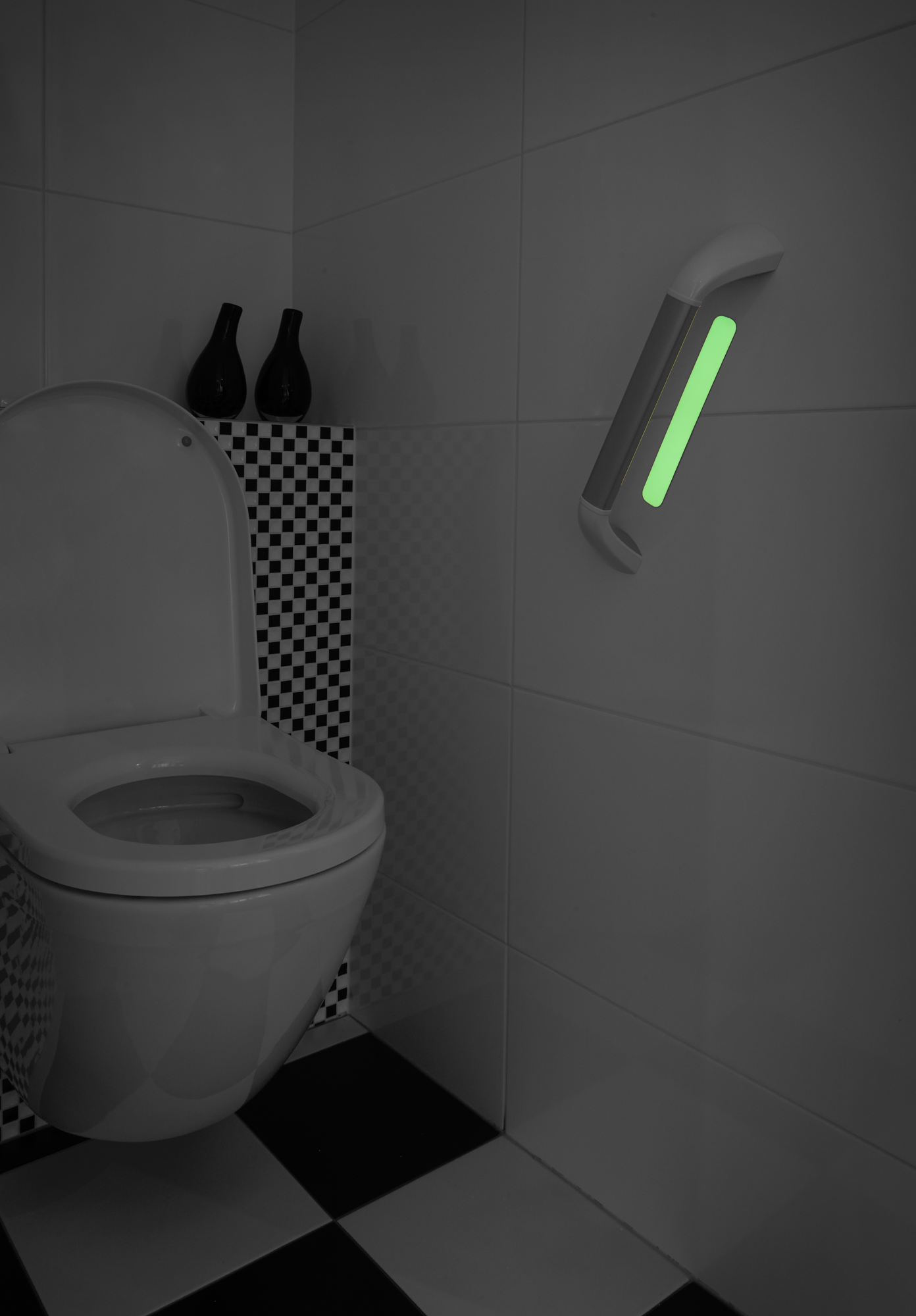 SecuCare Glow-in-the-dark Strip for grab bars, Aluminium