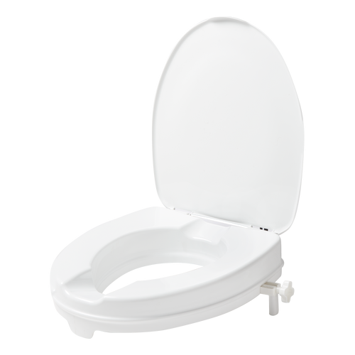 SecuCare Toilet seat raiser with lid