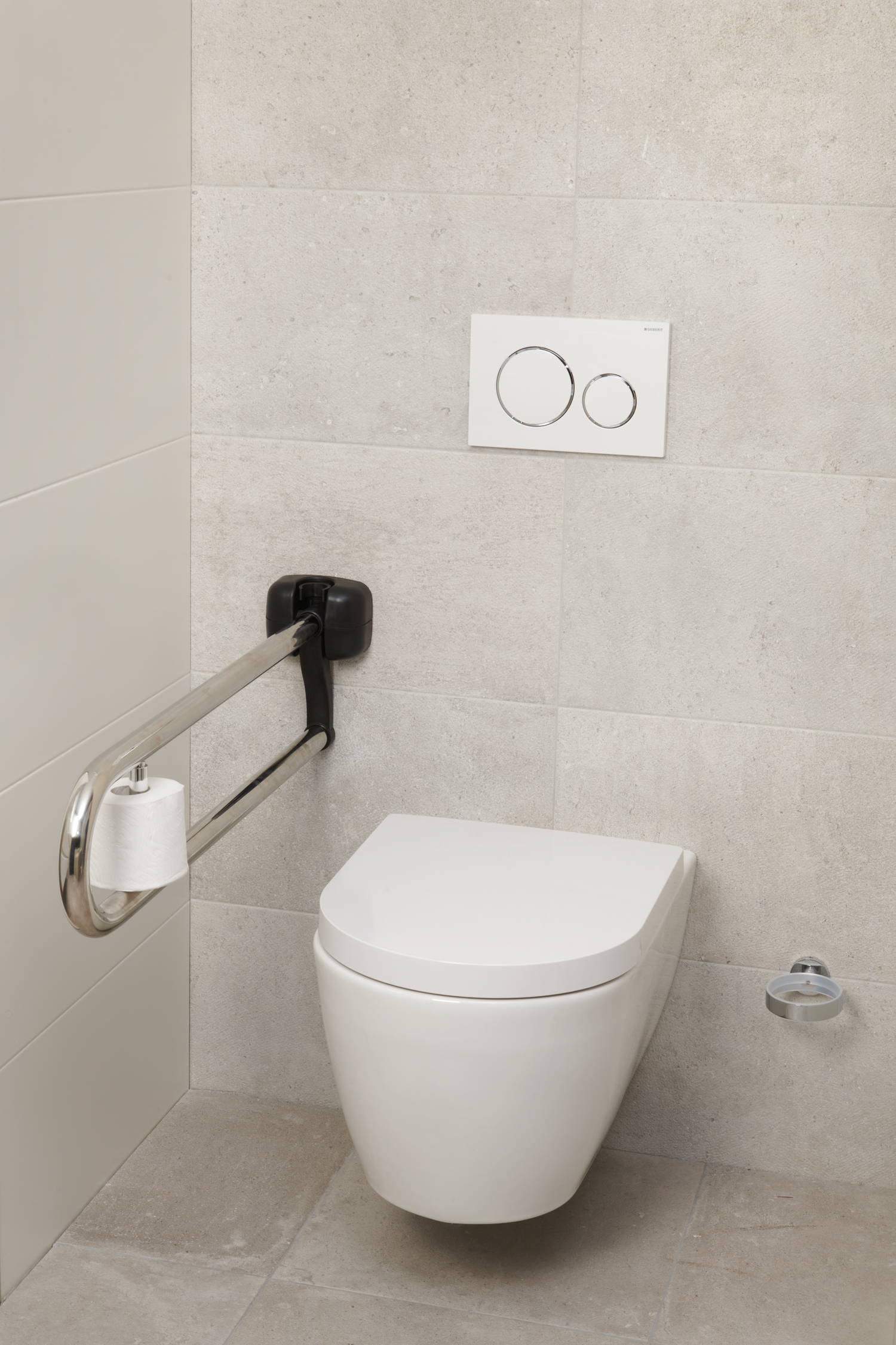 SecuCare Toilet roll holder for toilet bar Premium
