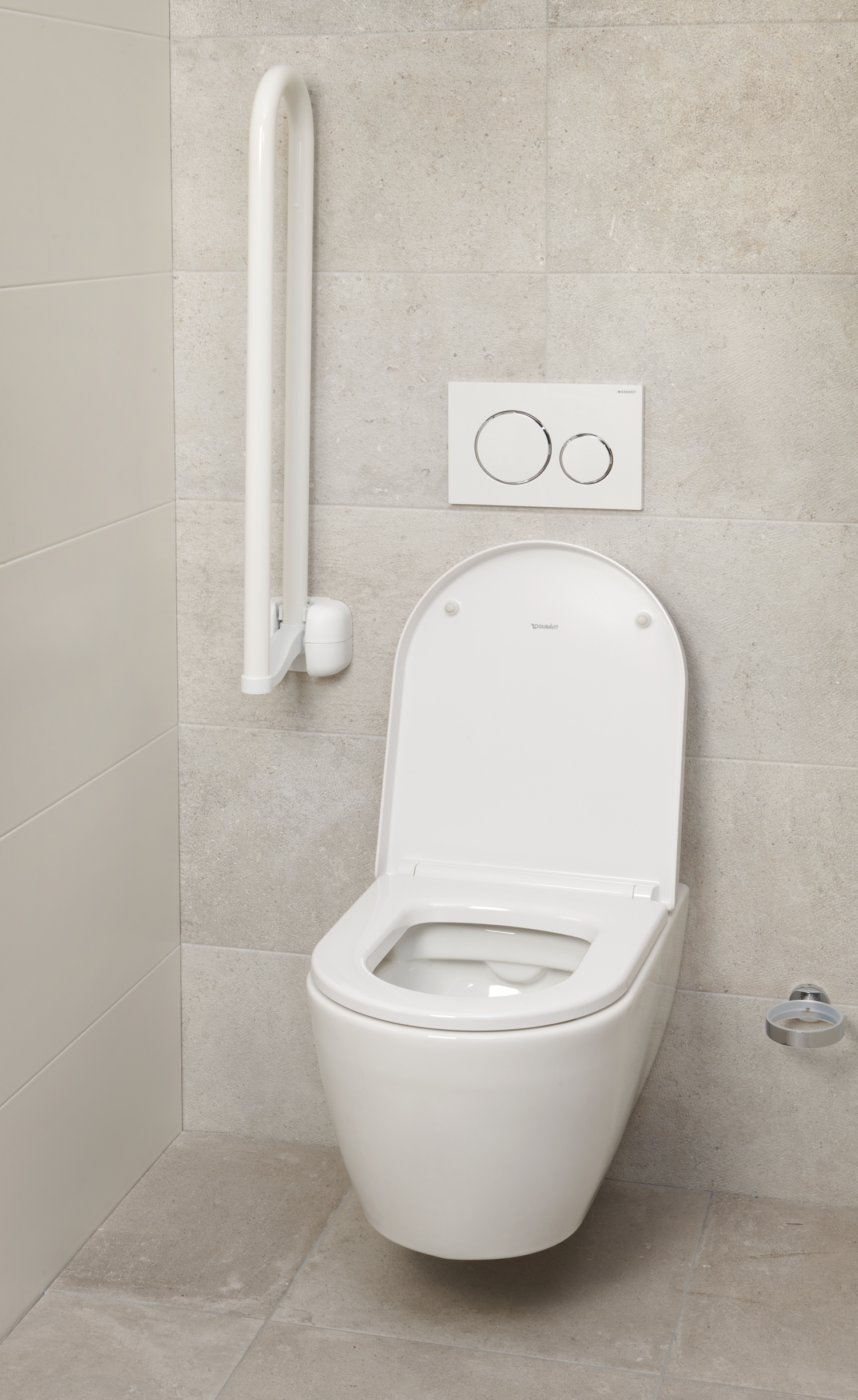 SecuCare Toilet bar foldable Premium white