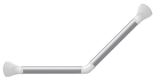 SecuCare Grab Bar Aluminium 45˚ angle, white