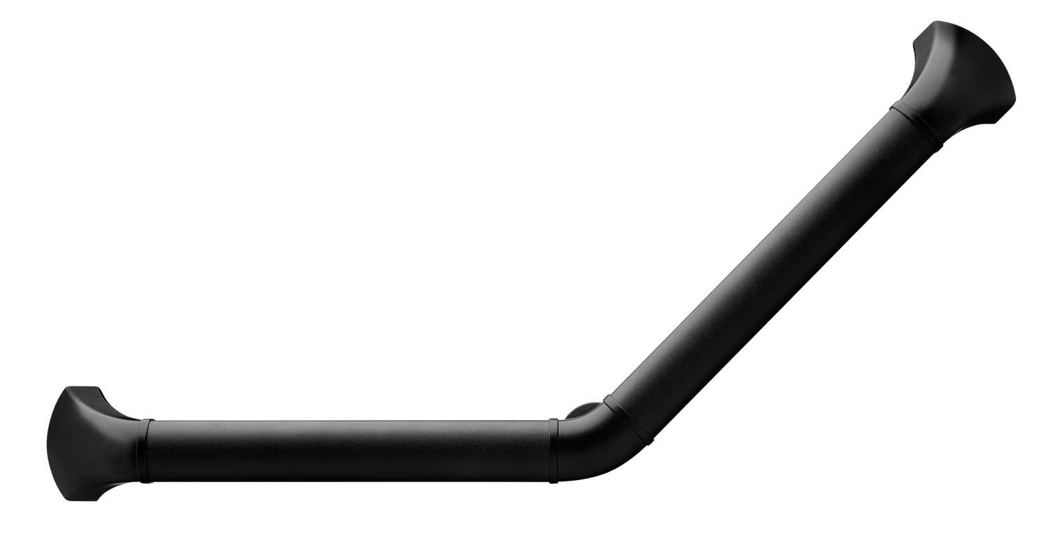 SecuCare Grab Bar Aluminium 45˚ angle, black