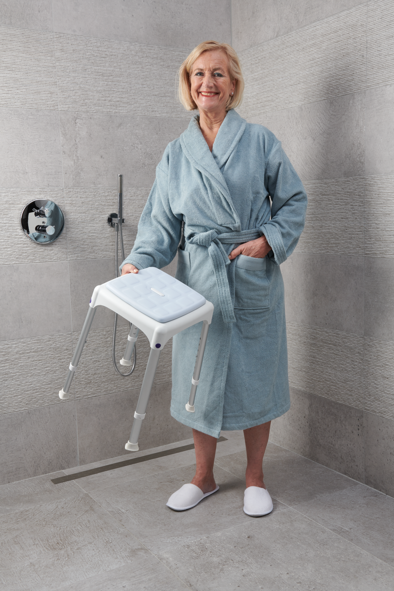 SecuCare comfort cushion for Quattro shower stool