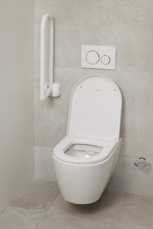 SecuCare Toilet bar foldable Premium white