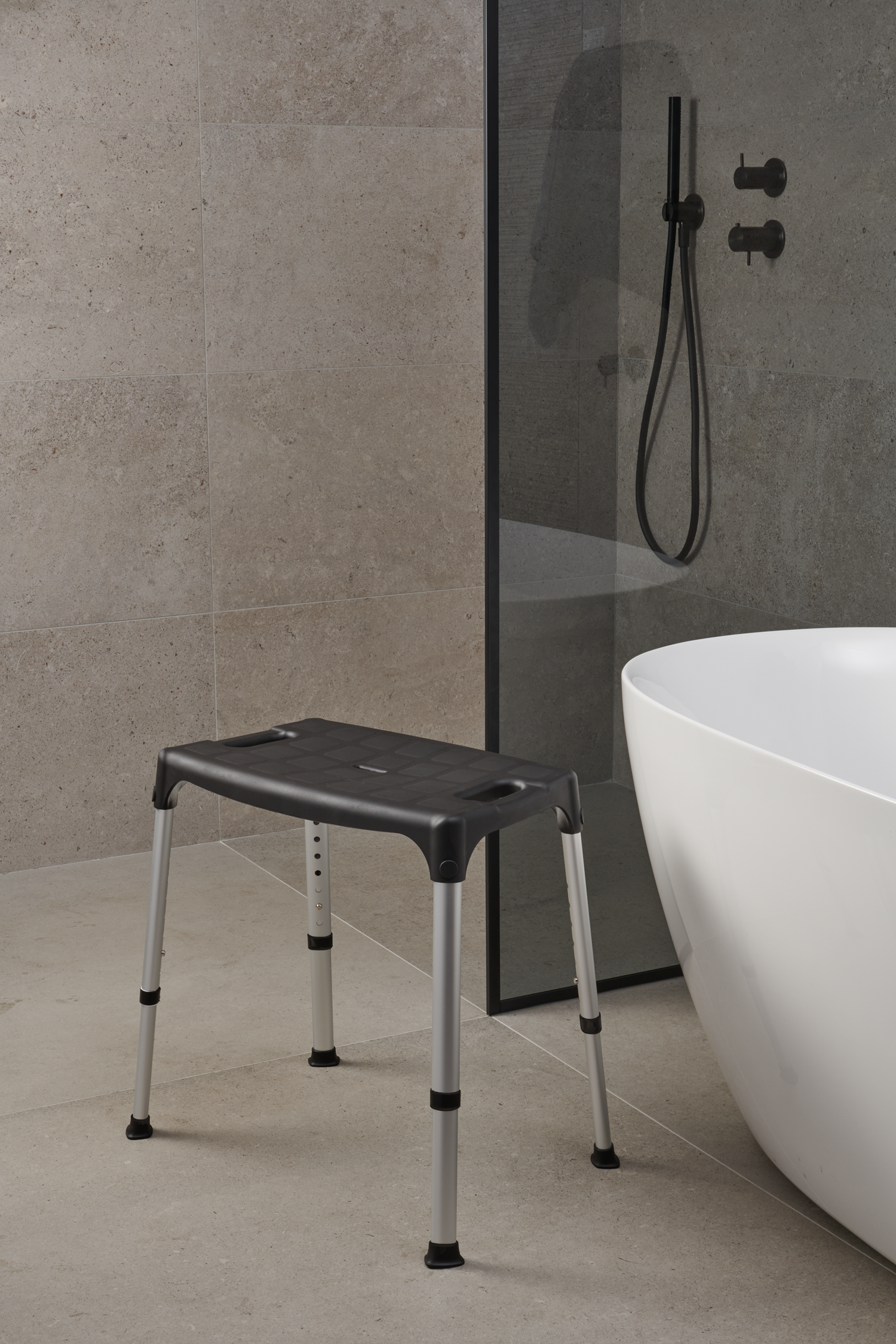 SecuCare Shower seat Quattro, black